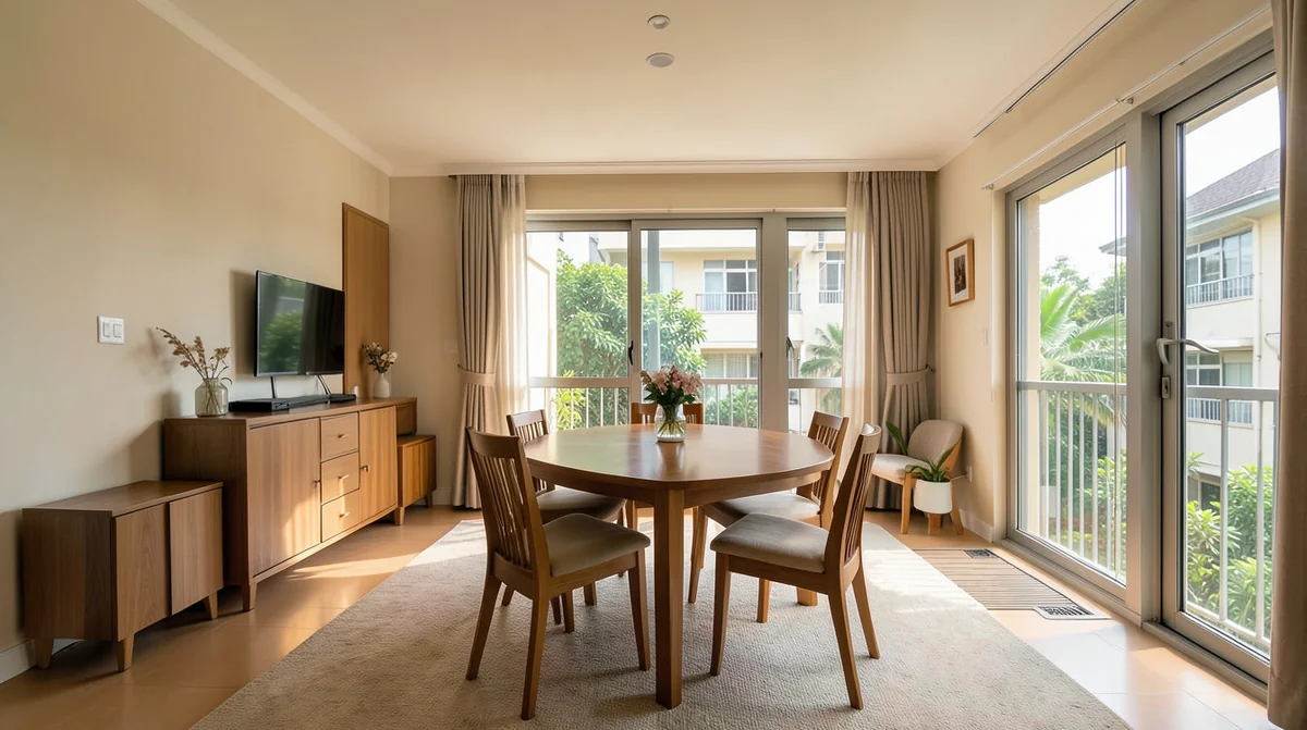 How to Arrange Furniture in an Open-Concept HDB Living and Dining Area