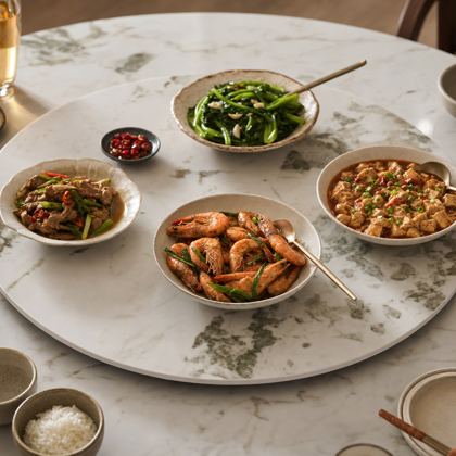 Lazy Susan close-up