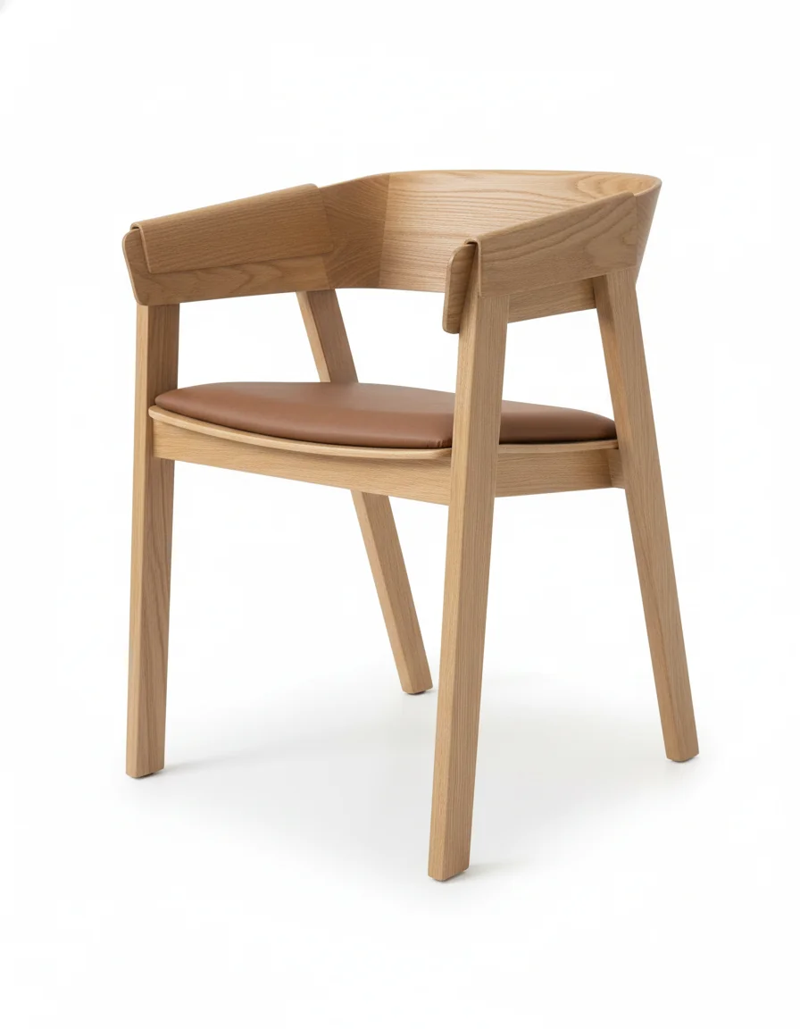 Edmont Light Walnut Dining Chair