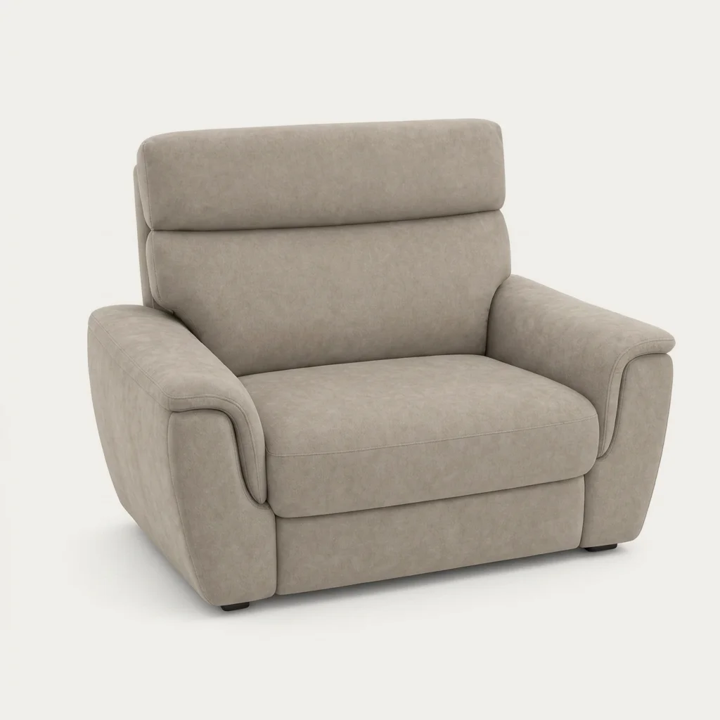 Knight Ease Fabric Manual Recliner Sofa