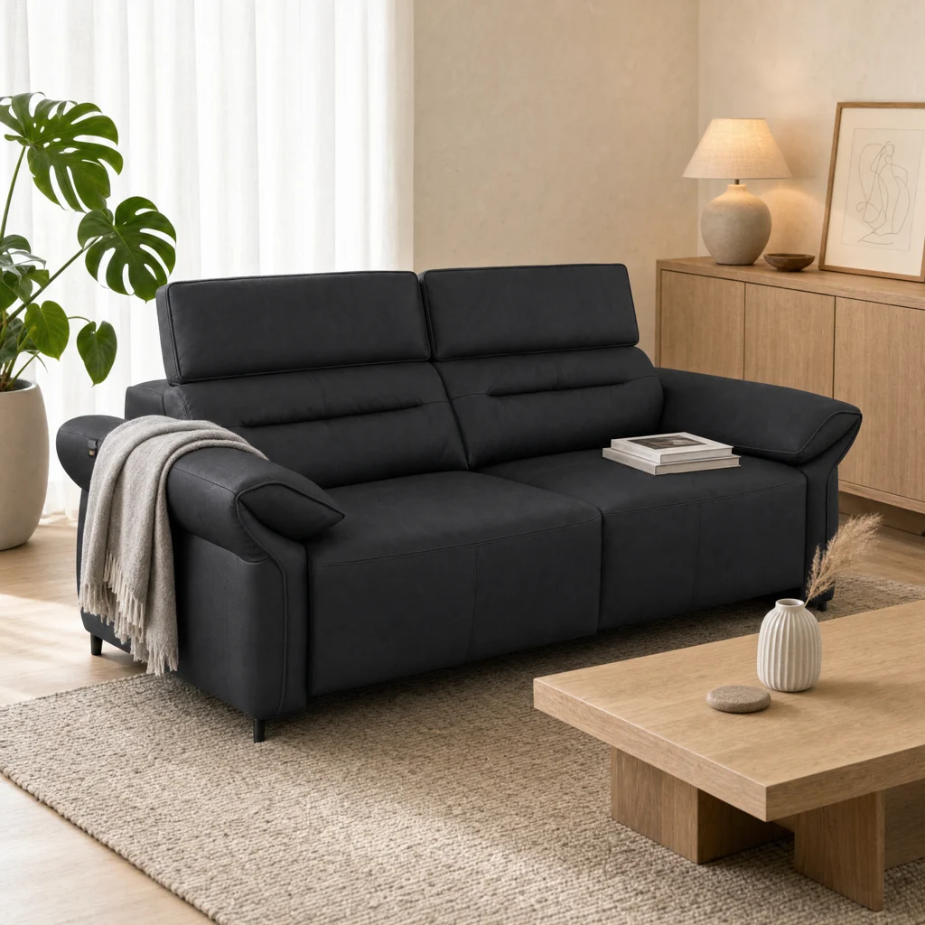 Knight Smart Recliner Sofa – Headrest & USB Comfort