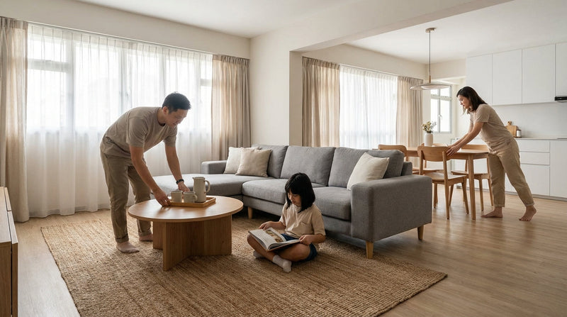Open-Concept Living Room Furniture Arrangement Tips for Singapore Homes