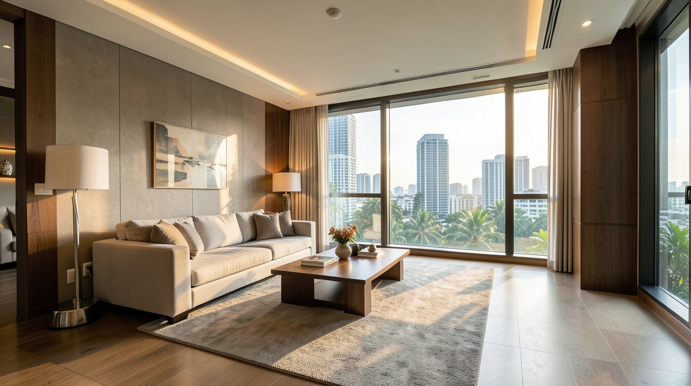 How to Furnish a Landed Home Living Room Without It Looking Empty or Cluttered - Singapore Home Interior