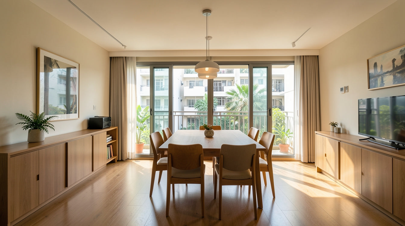 Round Dining Table vs Rectangular: Which Works Better in Small Singapore Homes? - Singapore Home Interior