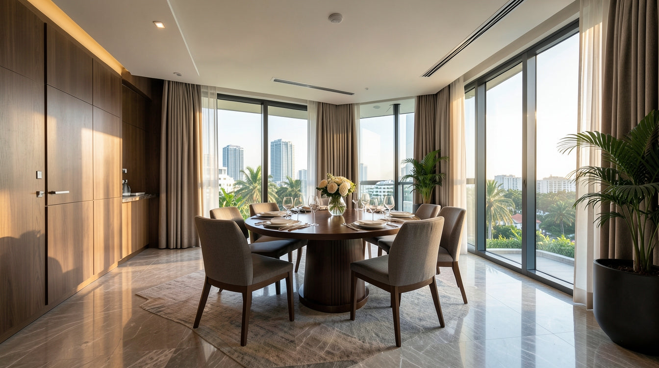 How to Create a Dining Area in a BTO That Doesn't Have a Separate Dining Room - Singapore Home Interior