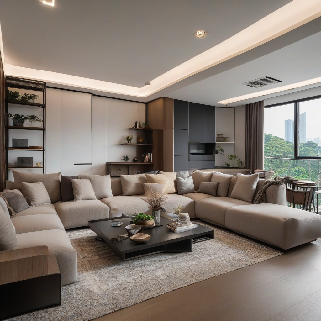 Designing a Living Room Where Every Family Member Has Their Favourite Spot - Singapore Home Interior
