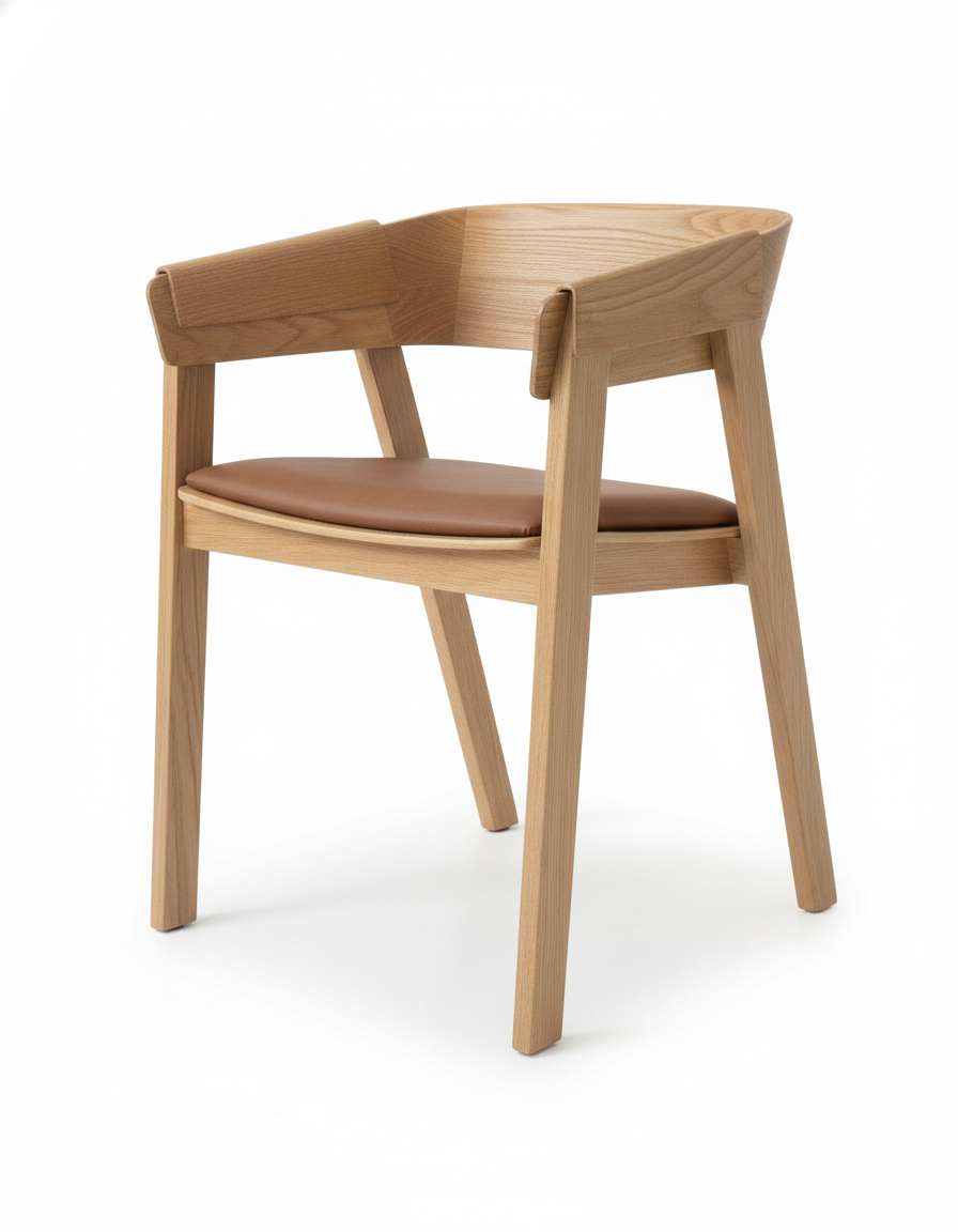 Edmont Light Walnut Dining Chair Singapore