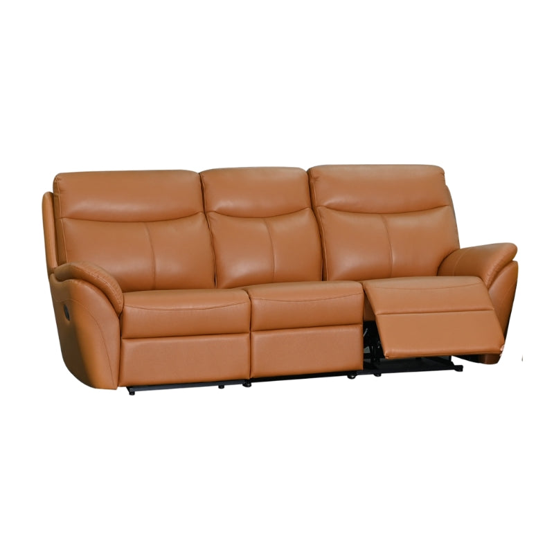 Knight Support Manual Recliner Leather Sofa