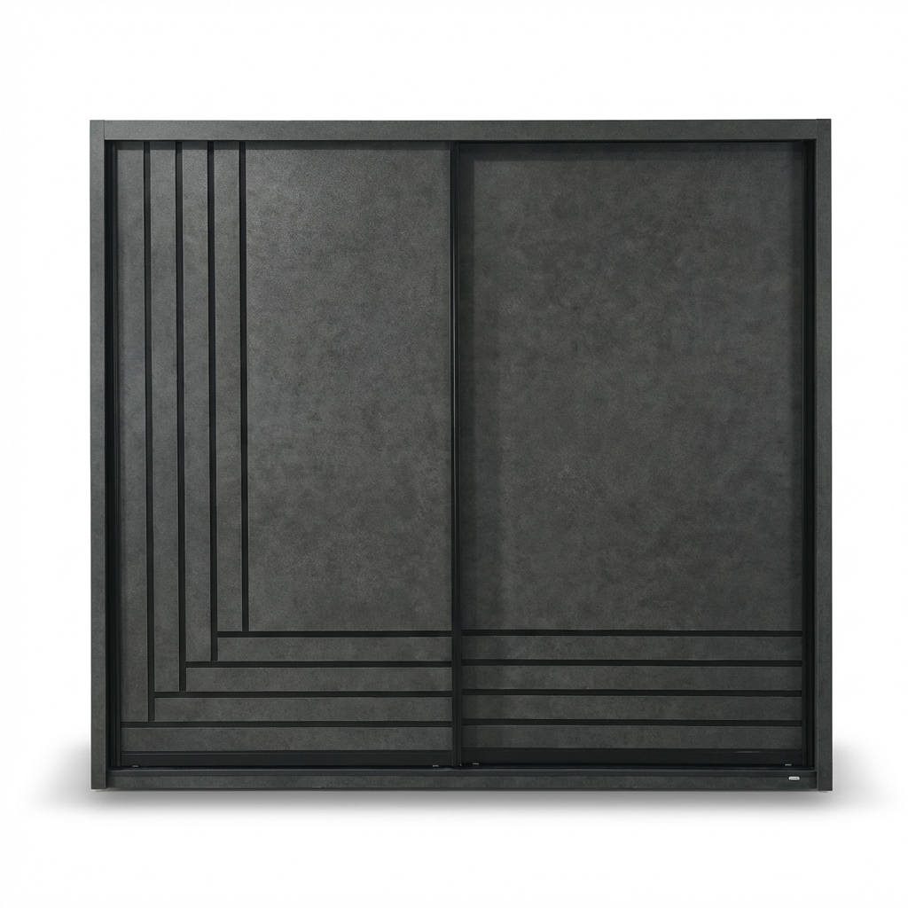 Cabo Dark-Matte Sliding Wardrobe