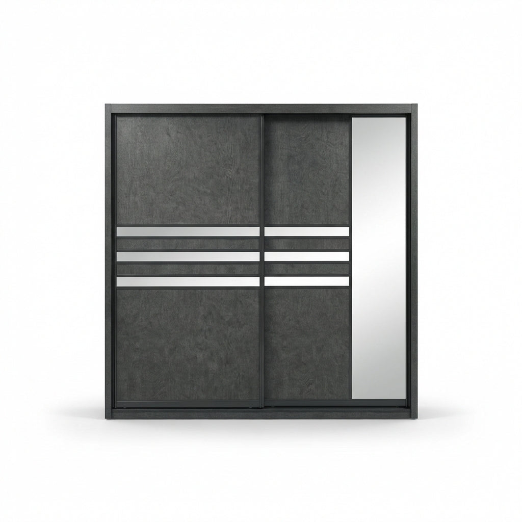 Norwich Contrast-Band Sliding Wardrobe