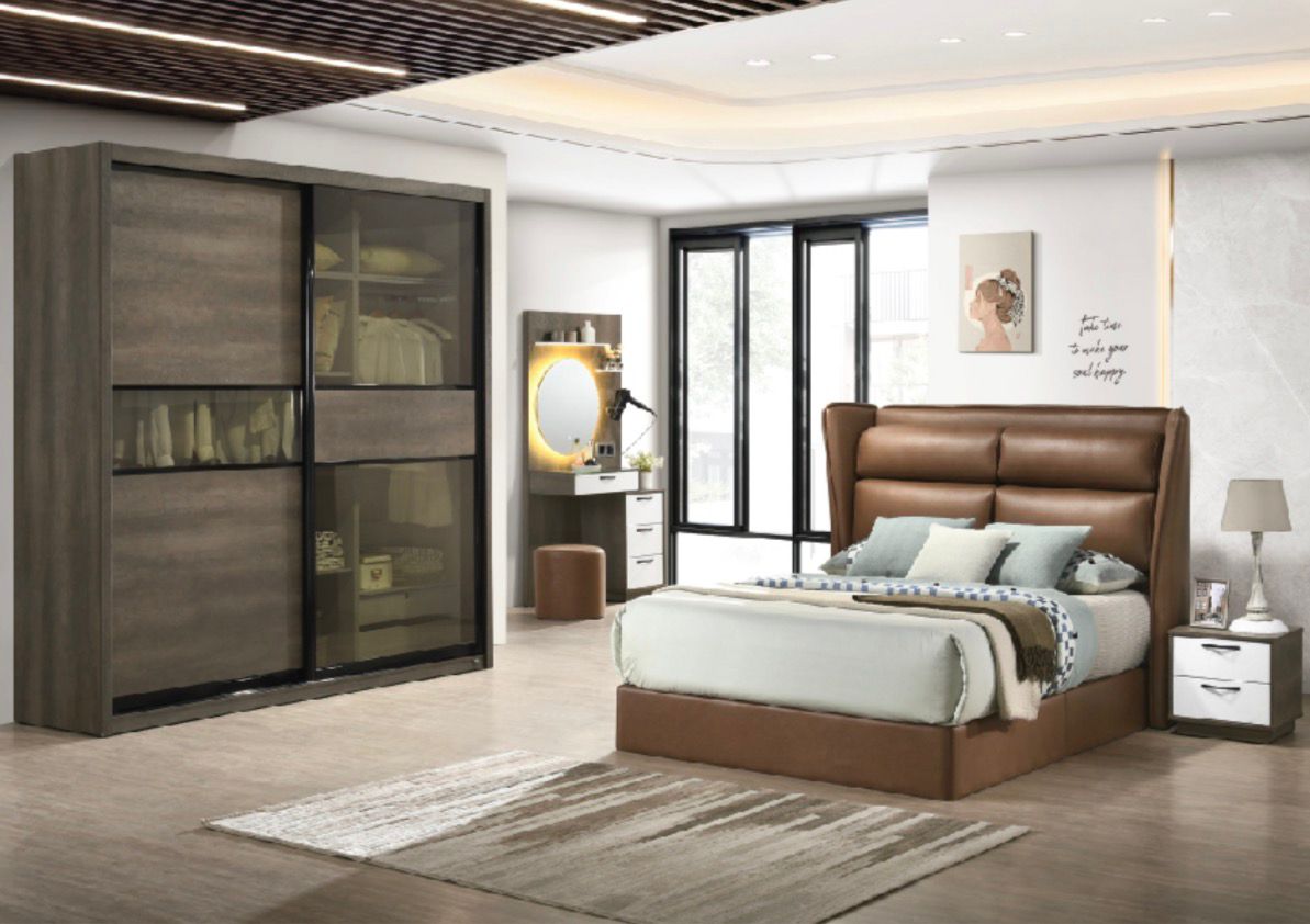 Rioverde Smoked-Glass Style Sliding Wardrobe