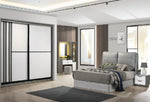 Asse Slim-Stripe Sliding Wardrobe