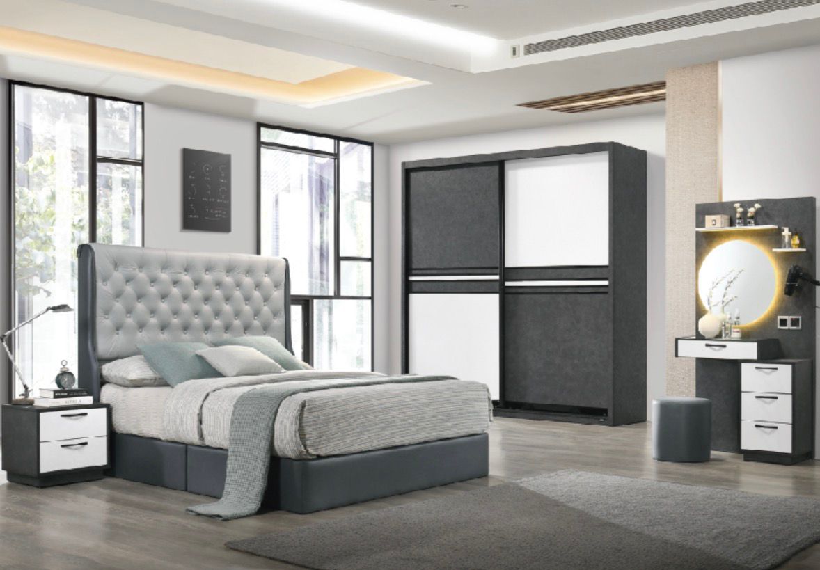 Moscow Two-Tone Sliding Door Wardrobe